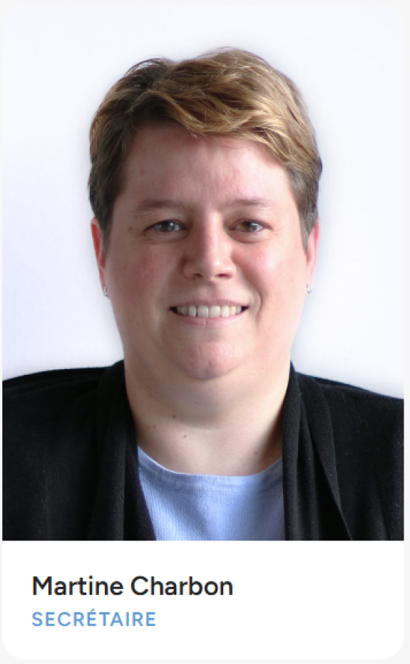 Martine Charbon, secrétaire